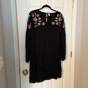 Old Navy Floral Embroidered Dress